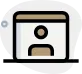 User profile icon representing a person