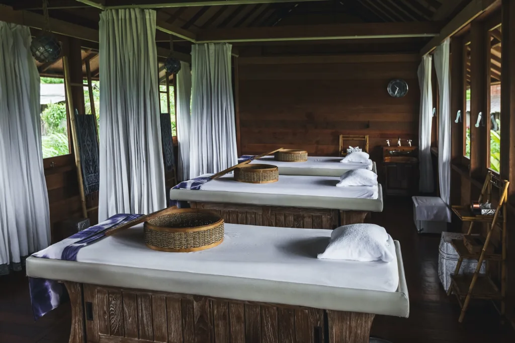 Interior of massage room