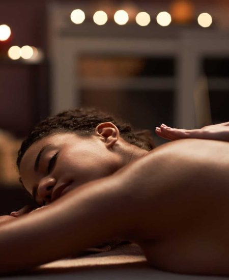 Woman Enjoying Relaxing Massage